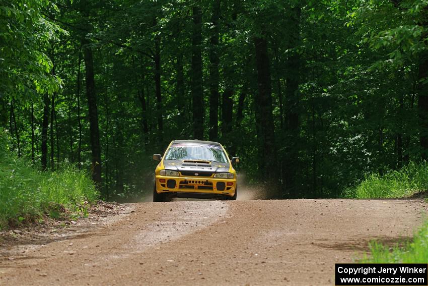 Steve Gingras / Joe Boburka Subaru Impreza on SS1, Camp 3 North.