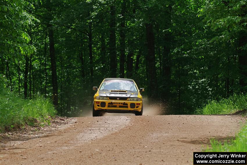Steve Gingras / Joe Boburka Subaru Impreza on SS1, Camp 3 North.