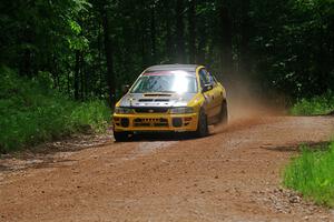 Steve Gingras / Joe Boburka Subaru Impreza on SS1, Camp 3 North.