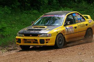 Steve Gingras / Joe Boburka Subaru Impreza on SS1, Camp 3 North.