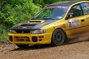 Steve Gingras / Joe Boburka Subaru Impreza on SS1, Camp 3 North.