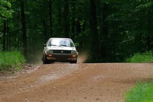 Adam VanDamme / Morgan Engle VW Golf on SS1, Camp 3 North.