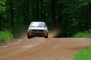 Adam VanDamme / Morgan Engle VW Golf on SS1, Camp 3 North.