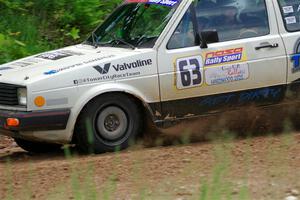 Adam VanDamme / Morgan Engle VW Golf on SS1, Camp 3 North.