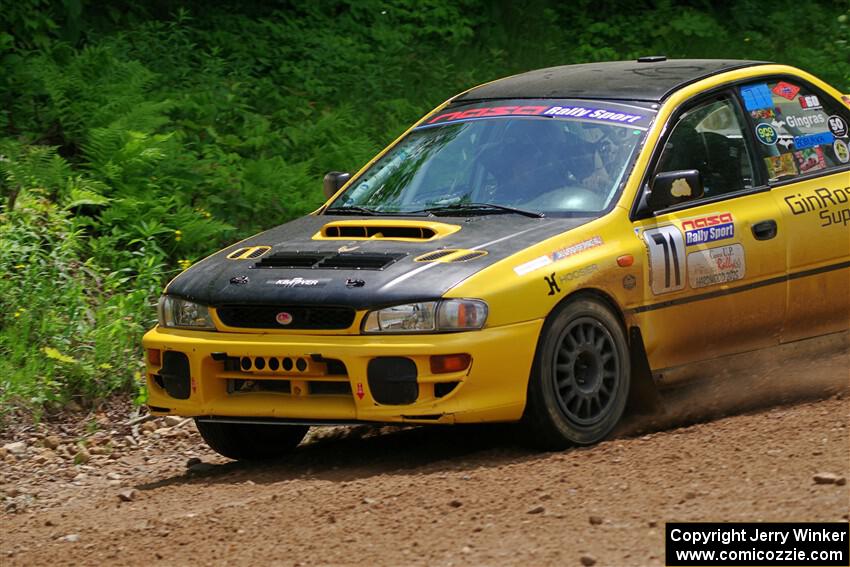 Steve Gingras / Joe Boburka Subaru Impreza on SS1, Camp 3 North.
