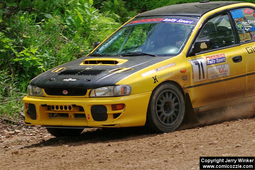 Steve Gingras / Joe Boburka Subaru Impreza on SS1, Camp 3 North.