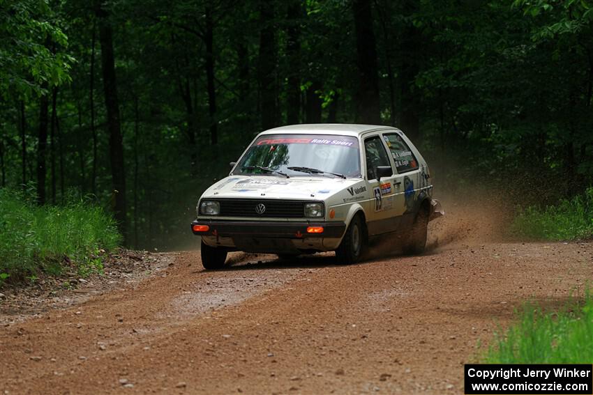 Adam VanDamme / Morgan Engle VW Golf on SS1, Camp 3 North.
