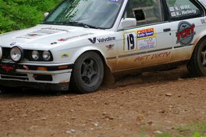 Shanti Witt / Keegan Helwig BMW 325is on SS1, Camp 3 North.