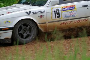 Shanti Witt / Keegan Helwig BMW 325is on SS1, Camp 3 North.