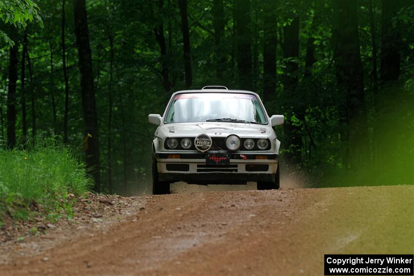 Shanti Witt / Keegan Helwig BMW 325is on SS1, Camp 3 North.