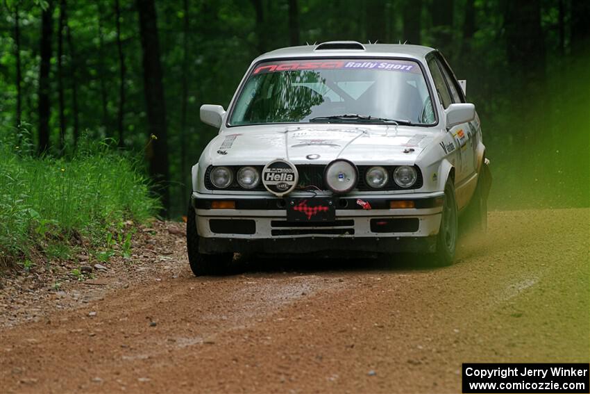 Shanti Witt / Keegan Helwig BMW 325is on SS1, Camp 3 North.