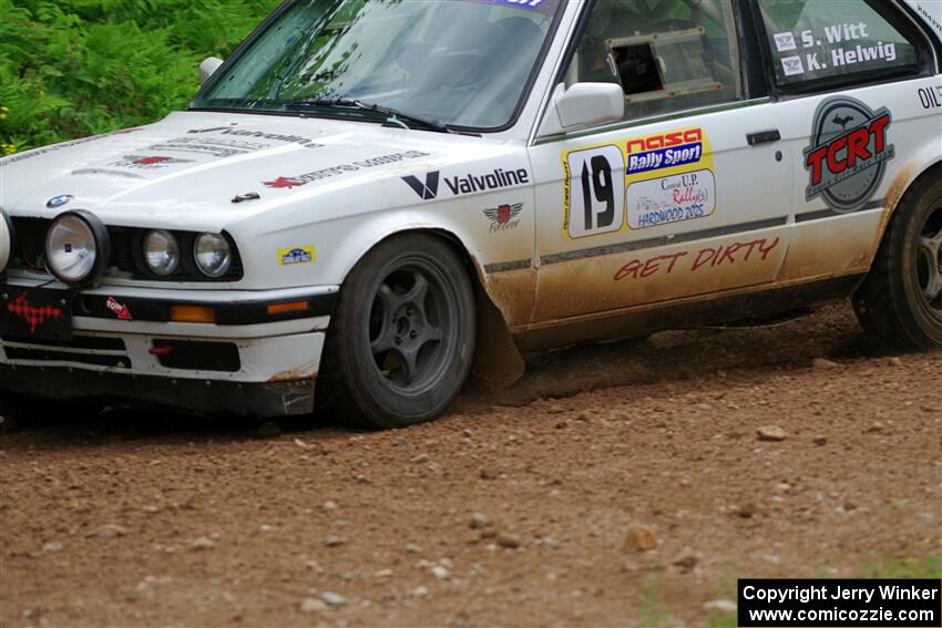 Shanti Witt / Keegan Helwig BMW 325is on SS1, Camp 3 North.