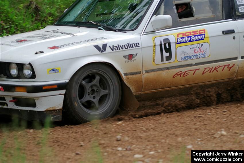 Shanti Witt / Keegan Helwig BMW 325is on SS1, Camp 3 North.