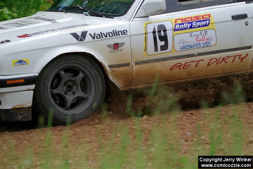 Shanti Witt / Keegan Helwig BMW 325is on SS1, Camp 3 North.