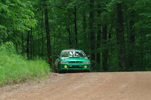 Jordan Locher / Cray Dumeah Subaru Impreza 2.5RS on SS1, Camp 3 North.