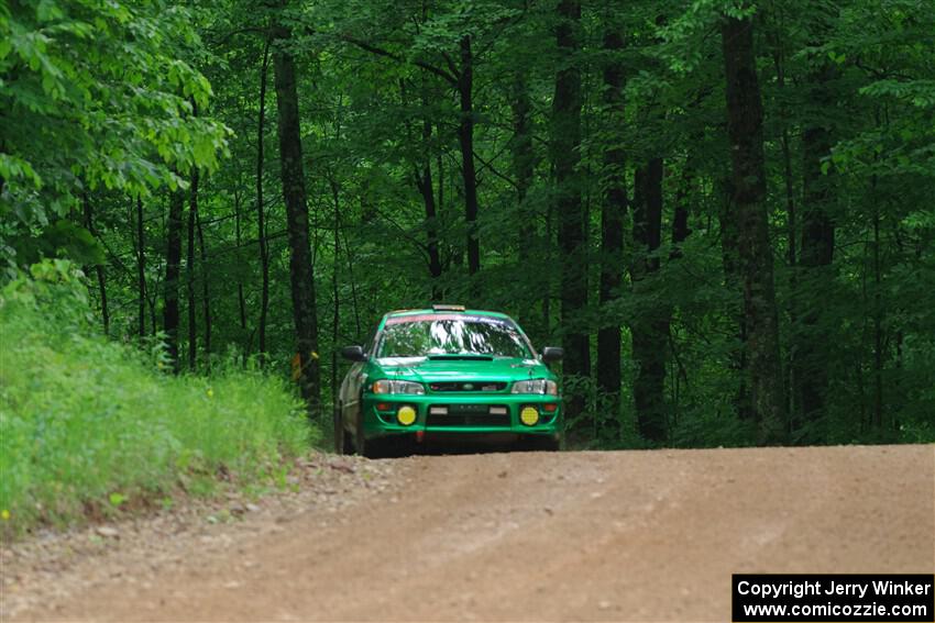 Jordan Locher / Cray Dumeah Subaru Impreza 2.5RS on SS1, Camp 3 North.