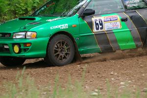 Jordan Locher / Cray Dumeah Subaru Impreza 2.5RS on SS1, Camp 3 North.
