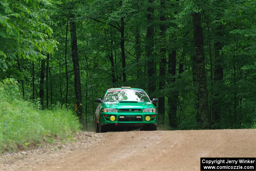 Jordan Locher / Cray Dumeah Subaru Impreza 2.5RS on SS1, Camp 3 North.