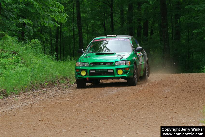 Jordan Locher / Cray Dumeah Subaru Impreza 2.5RS on SS1, Camp 3 North.