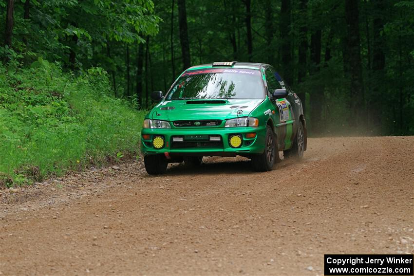 Jordan Locher / Cray Dumeah Subaru Impreza 2.5RS on SS1, Camp 3 North.