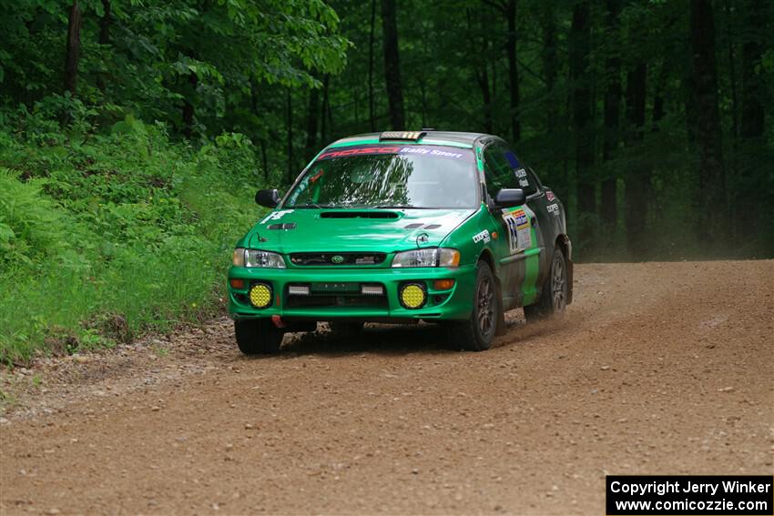 Jordan Locher / Cray Dumeah Subaru Impreza 2.5RS on SS1, Camp 3 North.