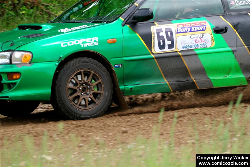Jordan Locher / Cray Dumeah Subaru Impreza 2.5RS on SS1, Camp 3 North.
