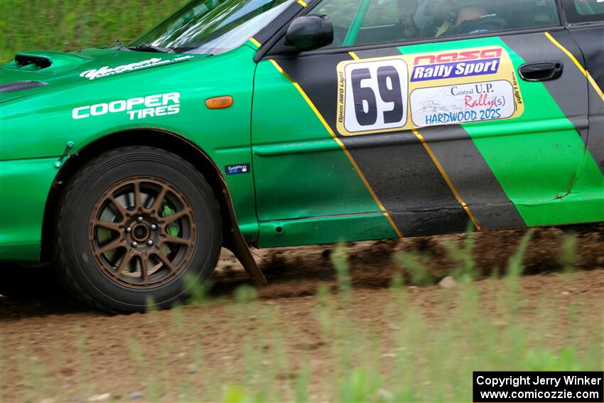 Jordan Locher / Cray Dumeah Subaru Impreza 2.5RS on SS1, Camp 3 North.