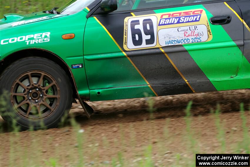 Jordan Locher / Cray Dumeah Subaru Impreza 2.5RS on SS1, Camp 3 North.