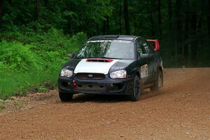 Mike Ryan's Subaru Impreza 2.5RS on SS1, Camp 3 North.