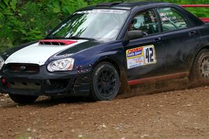 Mike Ryan's Subaru Impreza 2.5RS on SS1, Camp 3 North.
