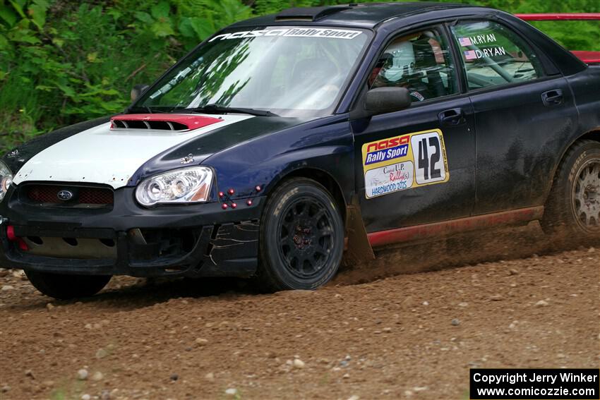 Mike Ryan's Subaru Impreza 2.5RS on SS1, Camp 3 North.