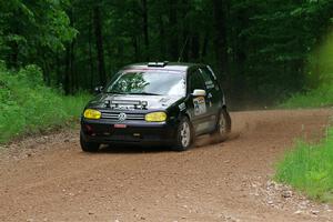 Chase Blakely / Mike Callaway VW GTI on SS1, Camp 3 North.