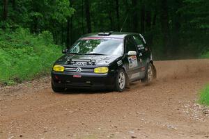 Chase Blakely / Mike Callaway VW GTI on SS1, Camp 3 North.
