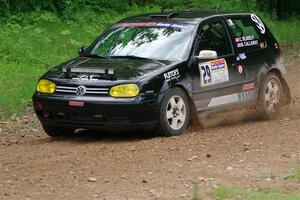 Chase Blakely / Mike Callaway VW GTI on SS1, Camp 3 North.