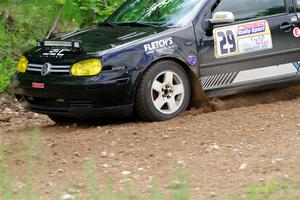 Chase Blakely / Mike Callaway VW GTI on SS1, Camp 3 North.