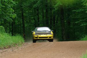 Eli Goethel / Max Sutton Mitsubishi Eclipse on SS1, Camp 3 North.