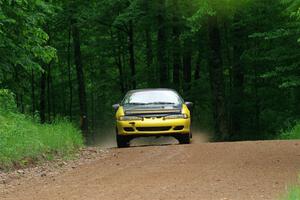 Eli Goethel / Max Sutton Mitsubishi Eclipse on SS1, Camp 3 North.