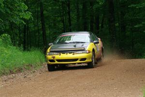 Eli Goethel / Max Sutton Mitsubishi Eclipse on SS1, Camp 3 North.