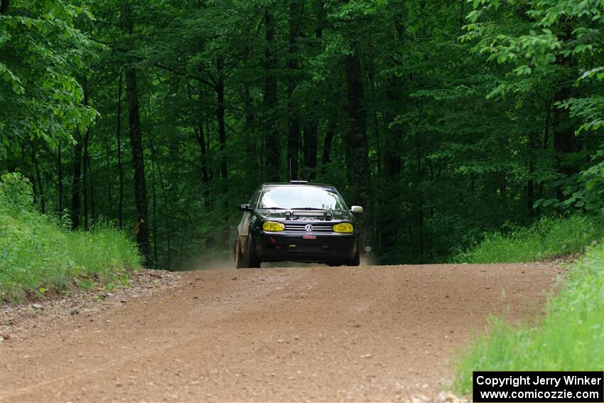 Chase Blakely / Mike Callaway VW GTI on SS1, Camp 3 North.