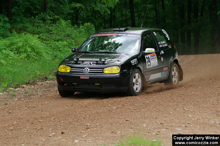Chase Blakely / Mike Callaway VW GTI on SS1, Camp 3 North.