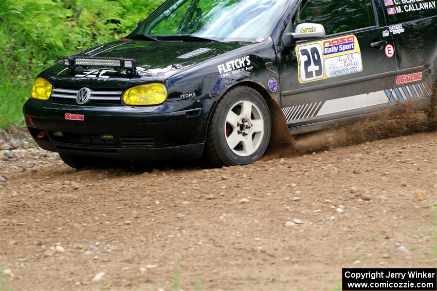 Chase Blakely / Mike Callaway VW GTI on SS1, Camp 3 North.