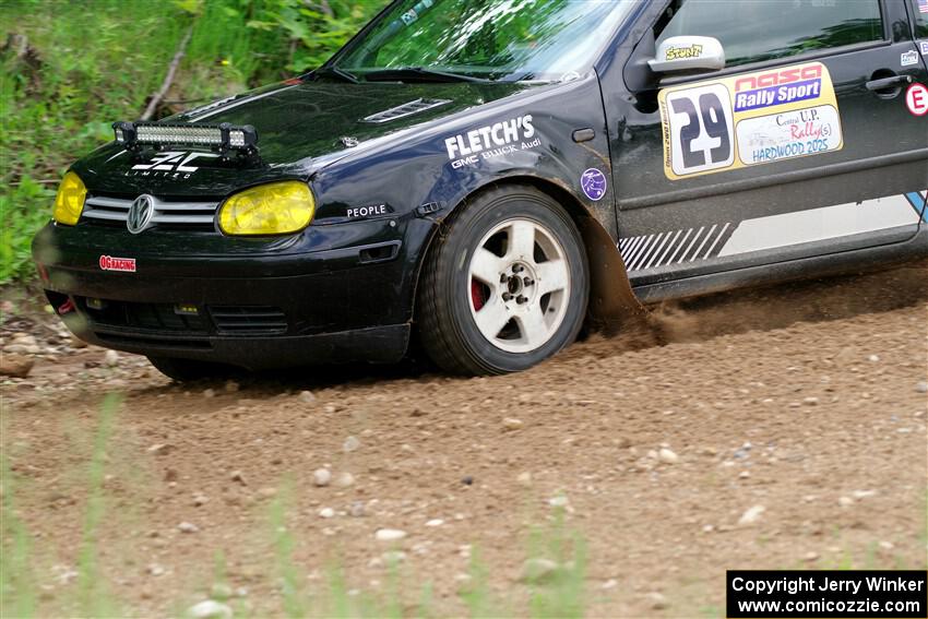 Chase Blakely / Mike Callaway VW GTI on SS1, Camp 3 North.