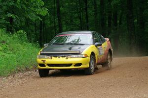 Eli Goethel / Max Sutton Mitsubishi Eclipse on SS1, Camp 3 North.