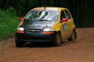 James Walker / Yannis Burnell Chevy Aveo on SS1, Camp 3 North.