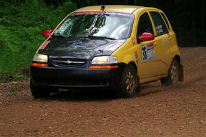 James Walker / Yannis Burnell Chevy Aveo on SS1, Camp 3 North.