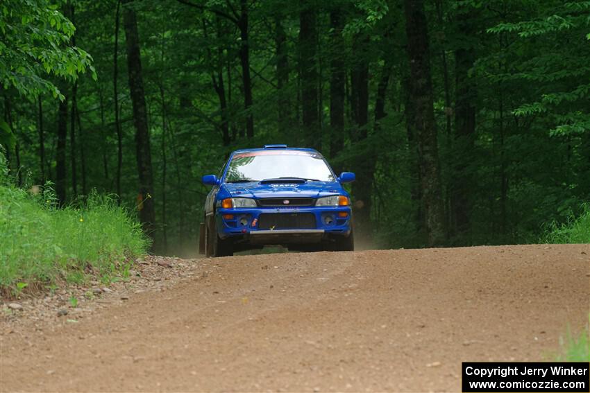 Connor Himes / Elliot Prusi Subaru Impreza on SS1, Camp 3 North.