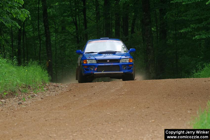 Connor Himes / Elliot Prusi Subaru Impreza on SS1, Camp 3 North.