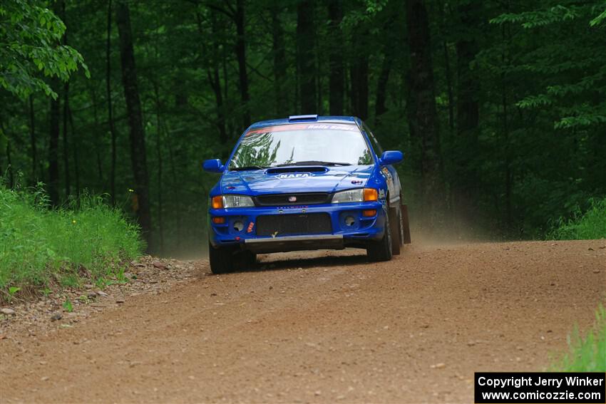 Connor Himes / Elliot Prusi Subaru Impreza on SS1, Camp 3 North.