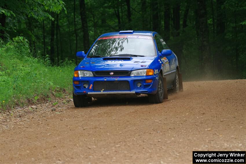 Connor Himes / Elliot Prusi Subaru Impreza on SS1, Camp 3 North.