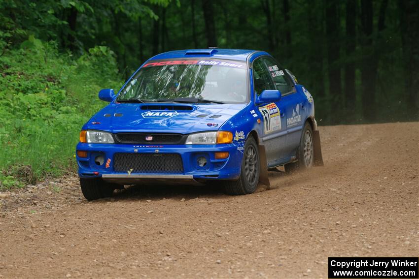 Connor Himes / Elliot Prusi Subaru Impreza on SS1, Camp 3 North.